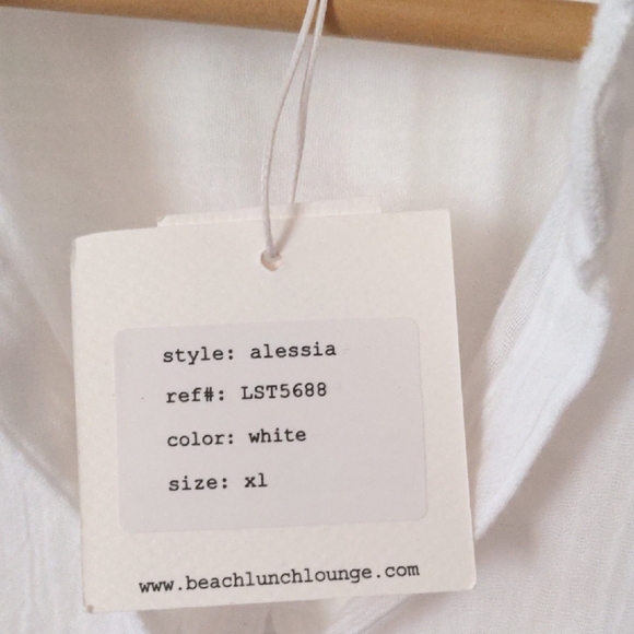 NEW WITH TAG beachlunchlounge White Casual Button Down Shirt - Picture 4 of 15